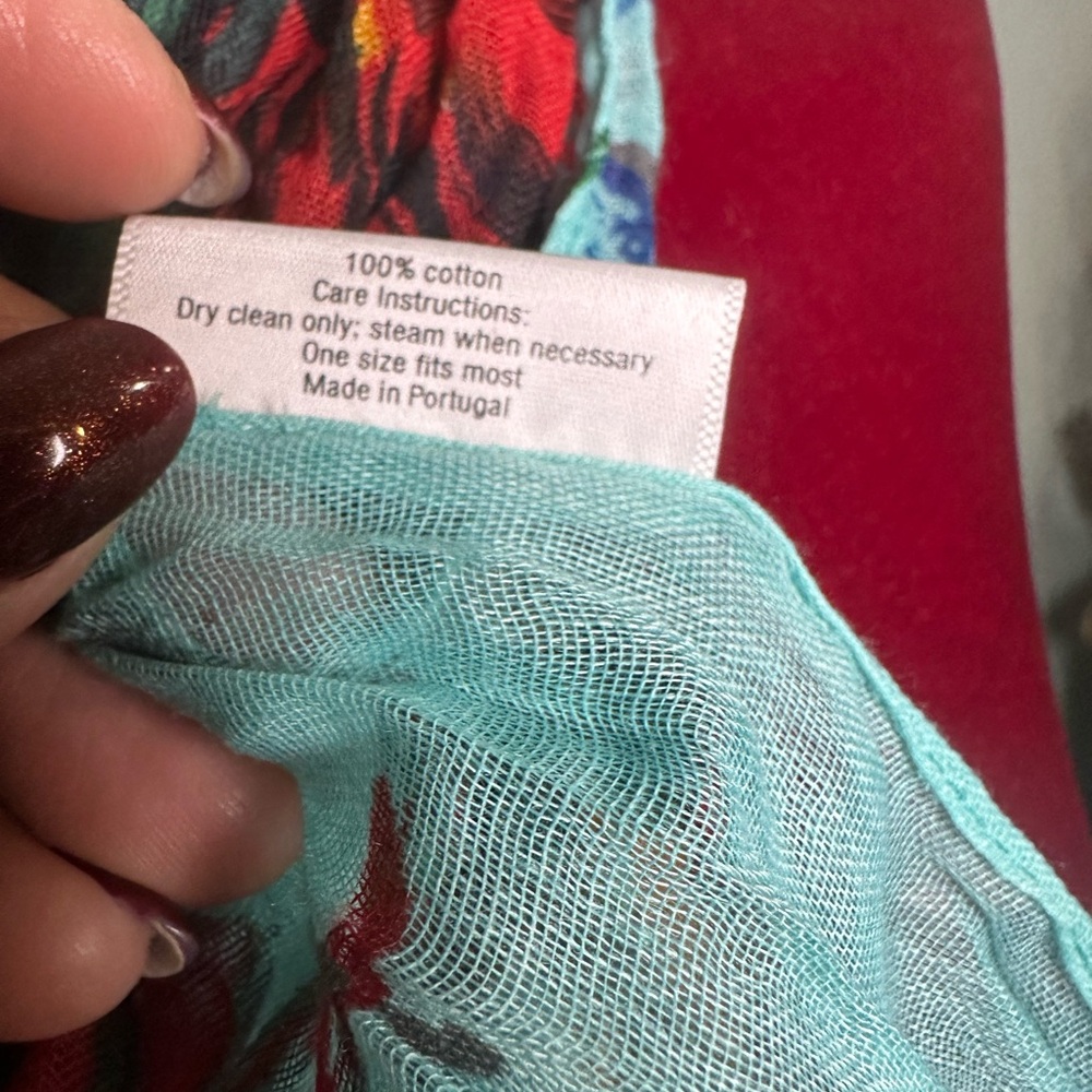 Colorful Floral Scarf - Picture 4 of 5
